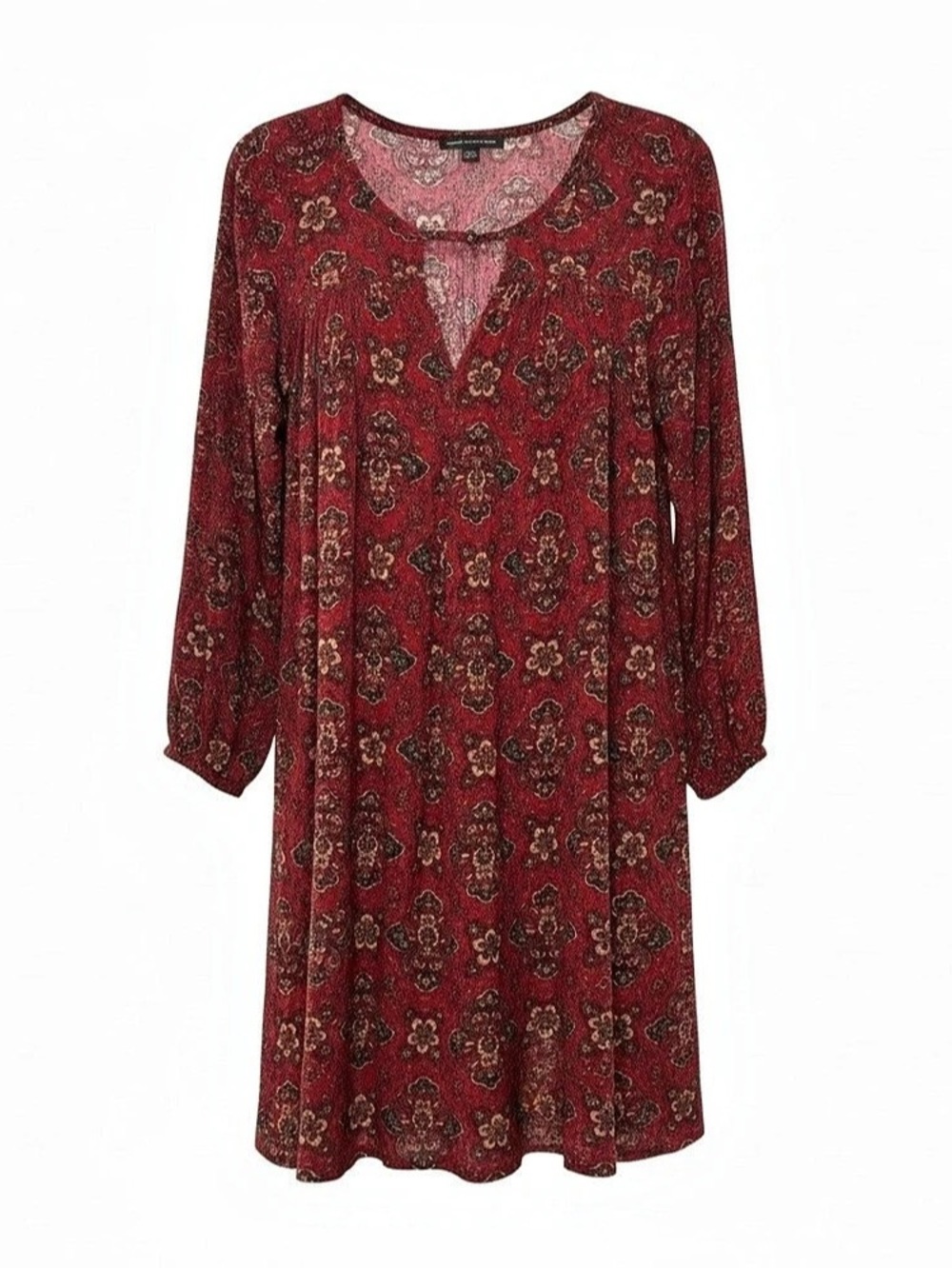 American Eagle Outfitters Paisley Mini Dress in Red & Black Size Medium